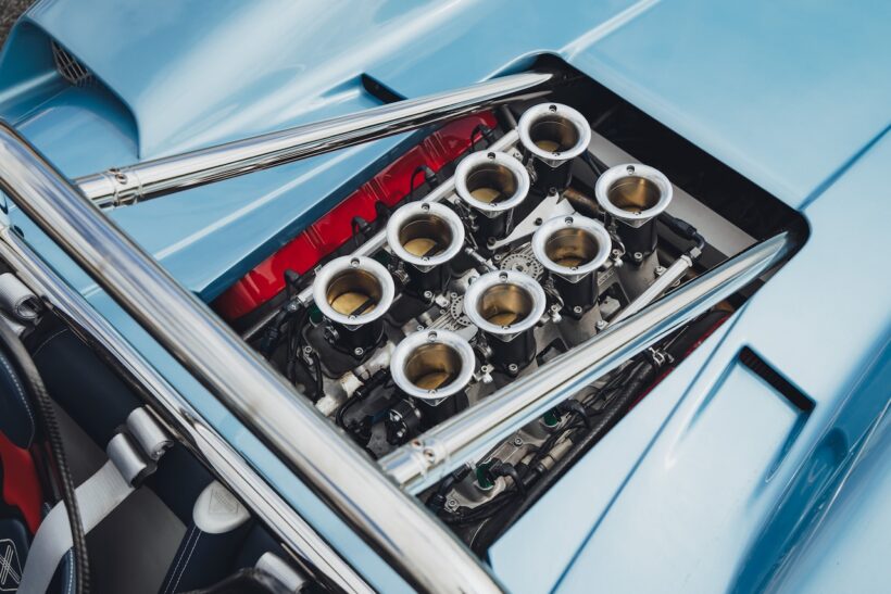 150台限定のオープンスポーツ「ニコルズ N1A」の7.0リッターV型8気筒自然吸気オールアルミエンジン。