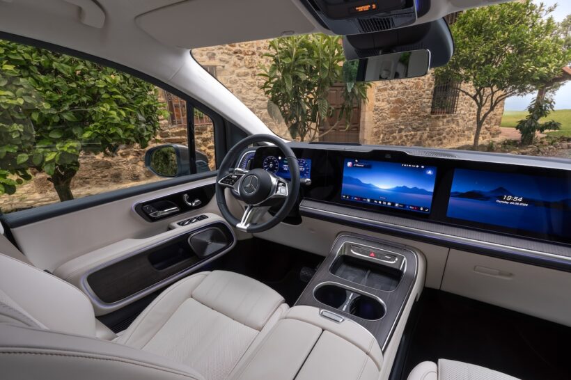 フル電動MPV「メルセデス・ベンツ VLE」のインテリア。