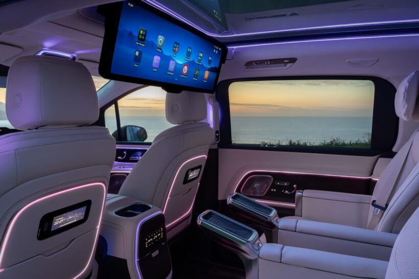 フル電動MPV「メルセデス・ベンツ VLE」のインテリア。
