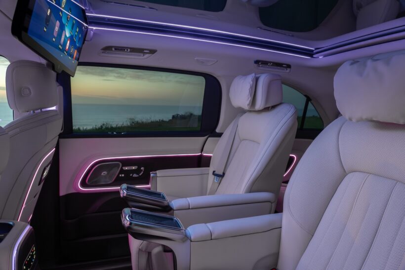 フル電動MPV「メルセデス・ベンツ VLE」のインテリア。