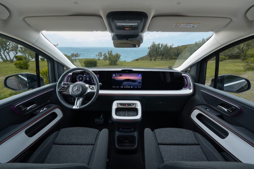 フル電動MPV「メルセデス・ベンツ VLE」のインテリア。