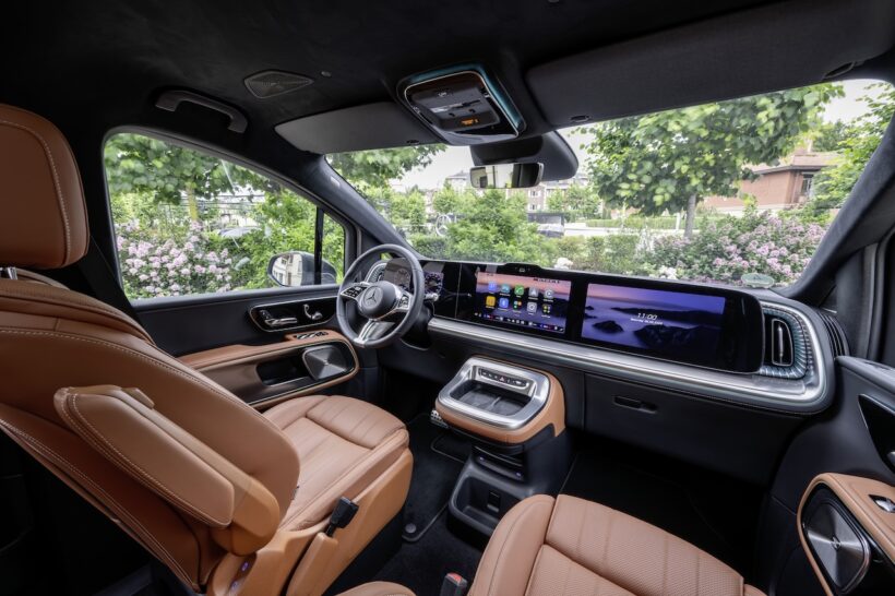 フル電動MPV「メルセデス・ベンツ VLE」のインテリア。
