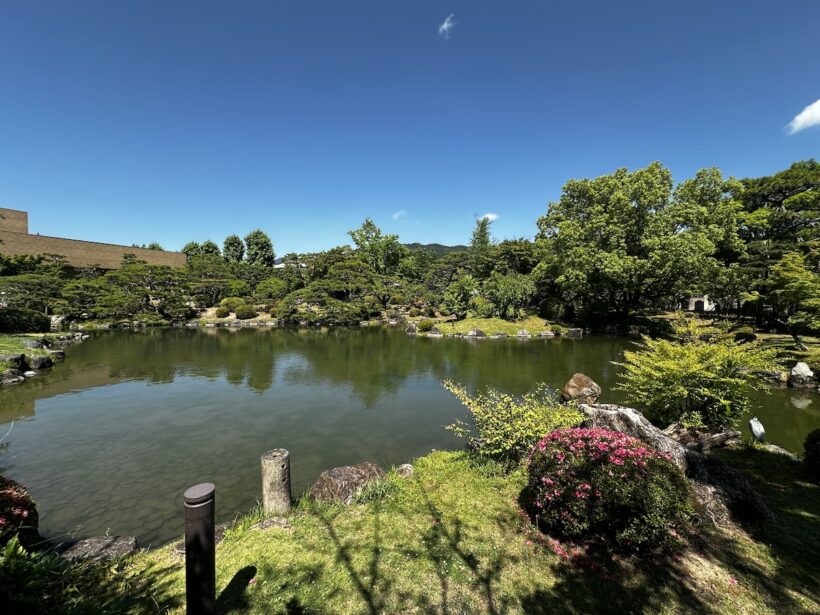 京都市京セラ美術館（旧京都市美術館）の日本庭園にて