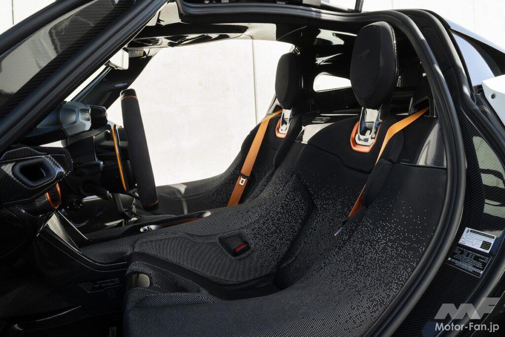 マクラーレン W1のインテリア