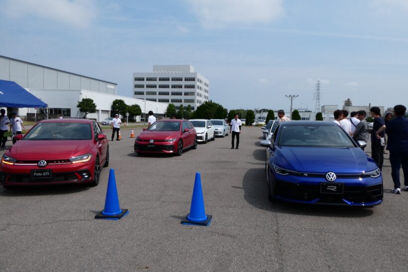 試乗プログラムには「ポロGTI」も用意された。