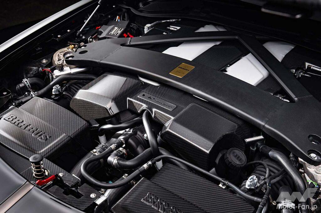 5.2リッターV12という大排気量マルチシリンダーに、ブラバス特製のターボチャージャー2基を組み合わせ、補器類や吸排気、ECUを最適化することで最高出力1000PS、最大トルク1200Nmを発揮する。1000PSを超えるパワーユニットはブラバスにとっての“日常”だ。