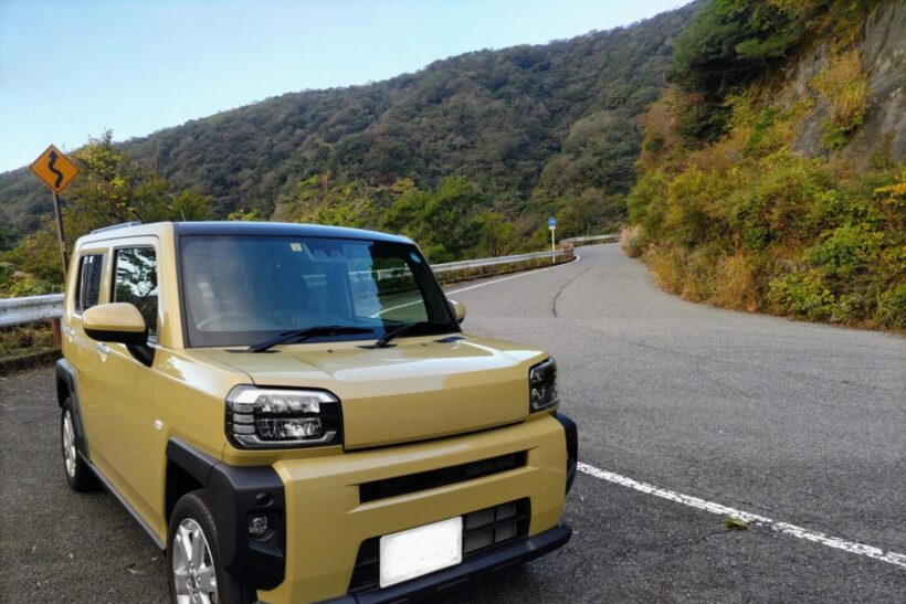 山のドライブ