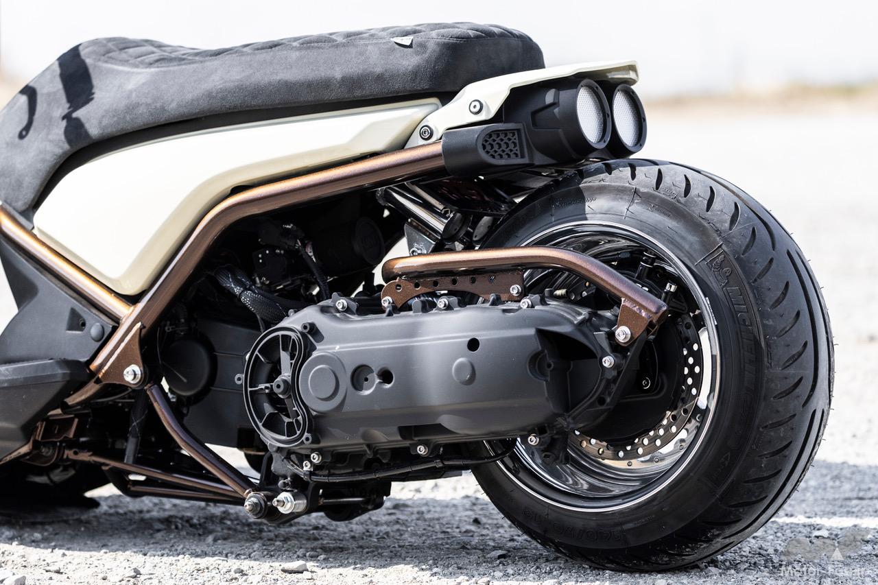 エアサス搭載で自在に車高をコントロールできるヤマハBW’S125は
