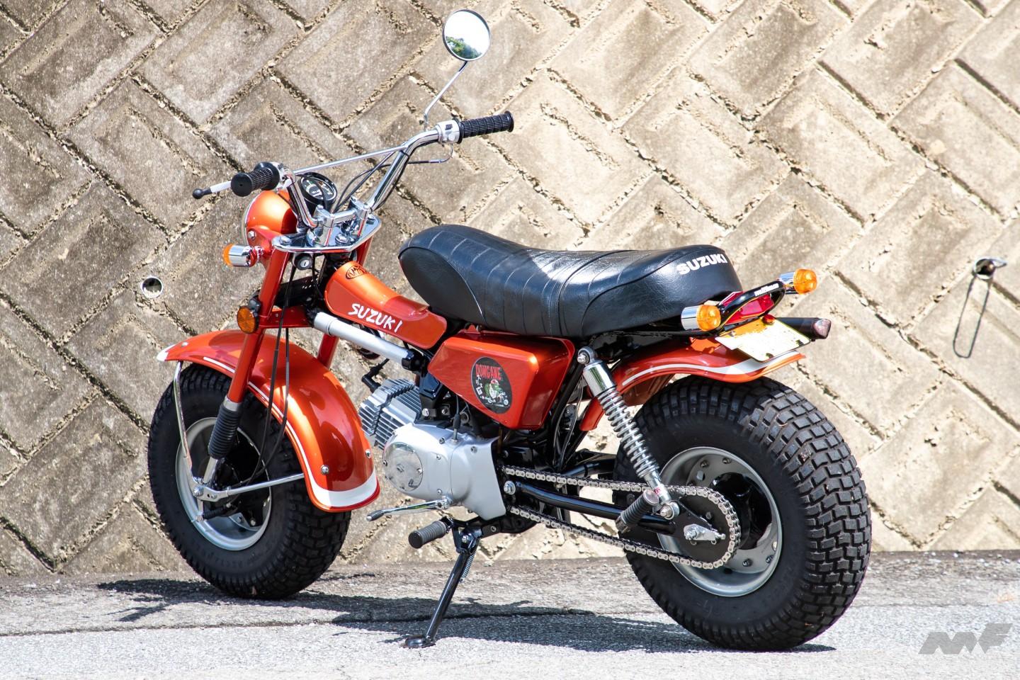 こんなバイク知ってる？ 超極太タイヤが目印！「スズキ・バンバン90