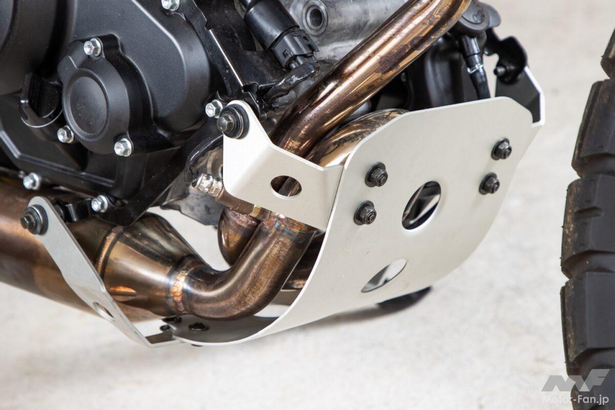 腹下防御、効きました！ 林道でコケてもマフラー無事だったスキッドプレート装着【XSR125カスタムvol.17】