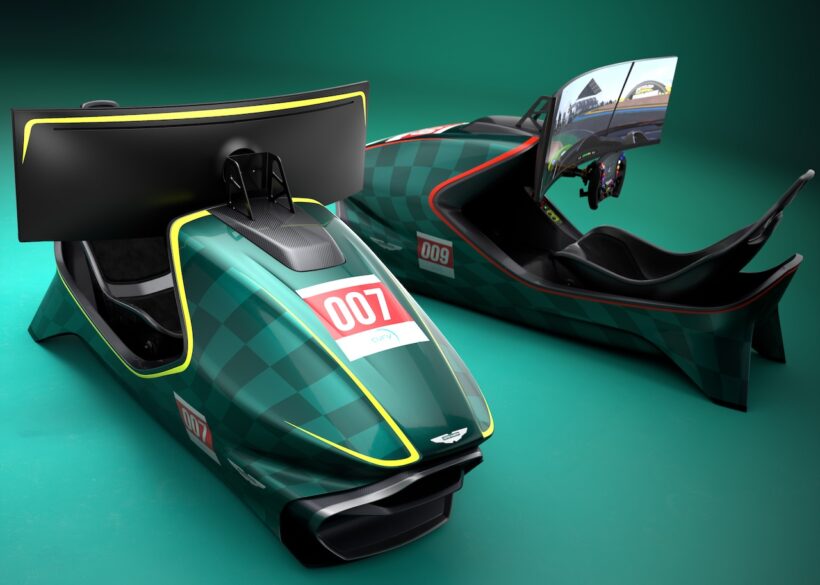 ヴァルキリーをオマージュしたレーシングシミュレーター「AMR-C01-R ハイパーカー エディション」。