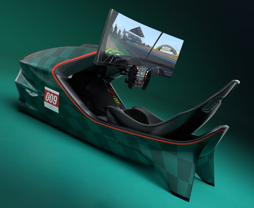 ヴァルキリーをオマージュしたレーシングシミュレーター「AMR-C01-R ハイパーカー エディション」。