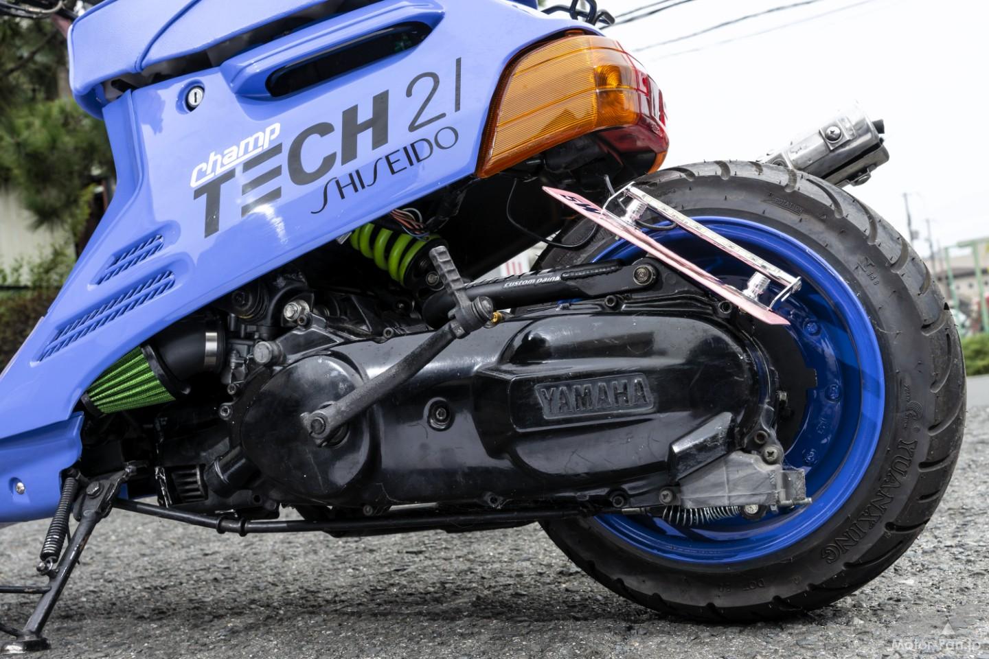 具の中のグぅチャンです TECH21カラーのヤマハ・チャンプRSを太足＆ロンホイ化！ 流用アイデア