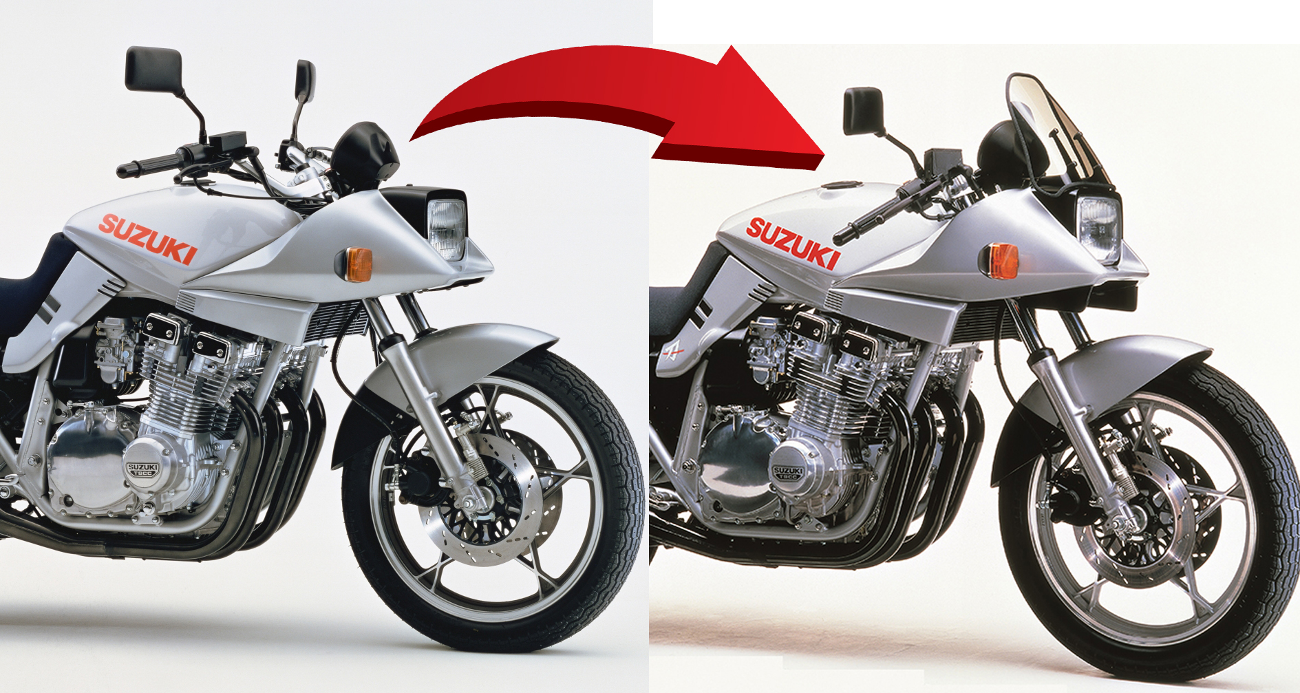 純正の耕運機ハンドルから1100のローハンドル＆スクリーン付に変更した