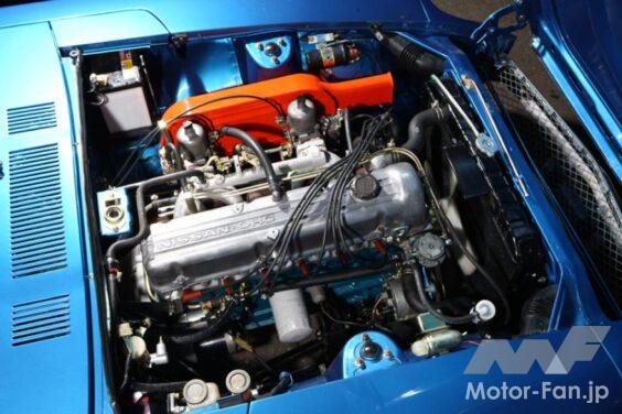 こちらは昭和47年式日産フェアレディZ S30。この車両にはシングルキャブでは無く当時スポーツキャブ的存在だったSUキャブが取り付けられている