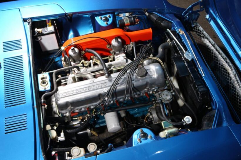 こちらは昭和47年式日産フェアレディZ S30。この車両にはシングルキャブでは無く当時スポーツキャブ的存在だったSUキャブが取り付けられている