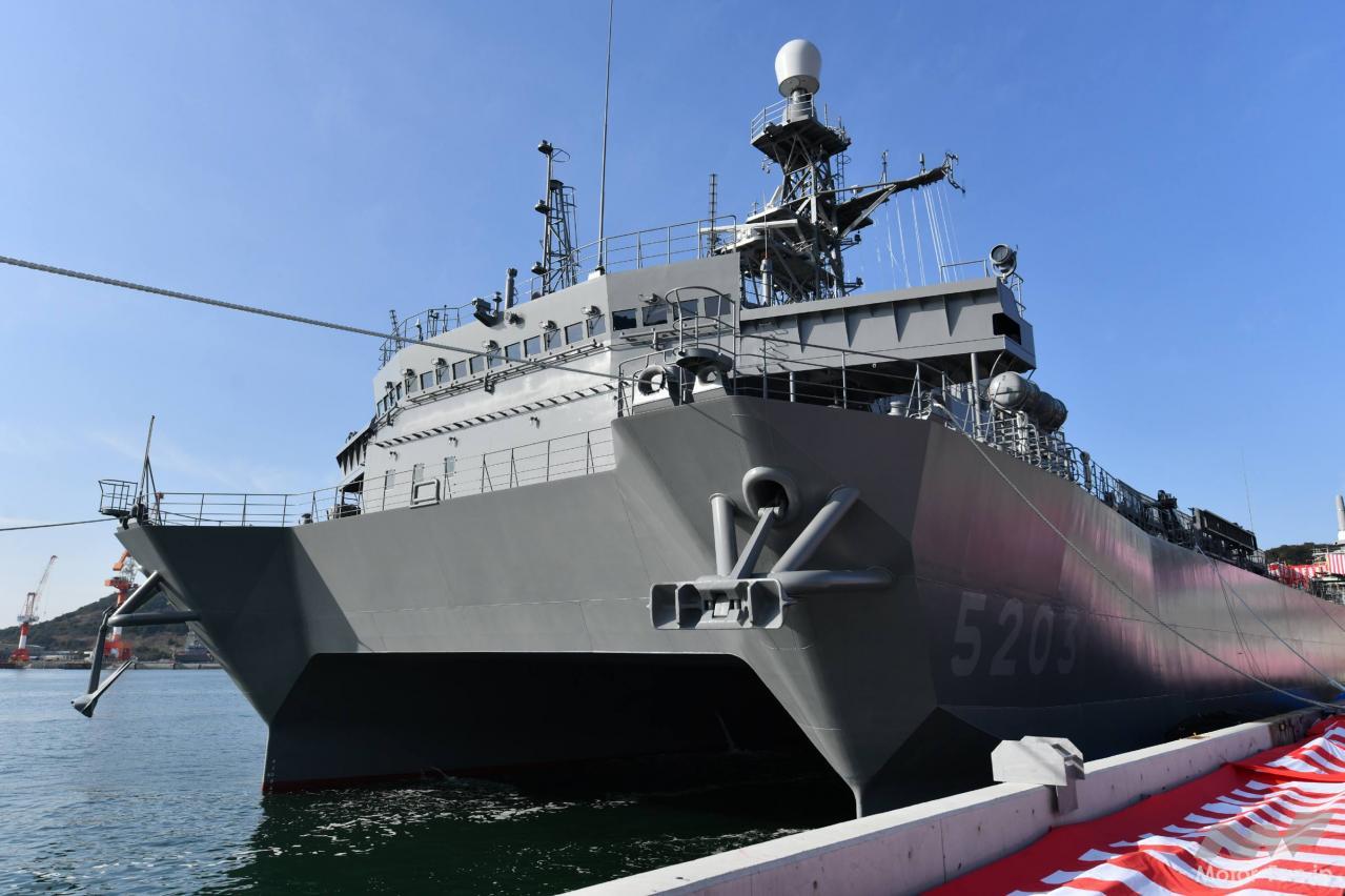 海上自衛隊：もっとも秘密の多い艦「音響測定艦『あき』」就役、探知