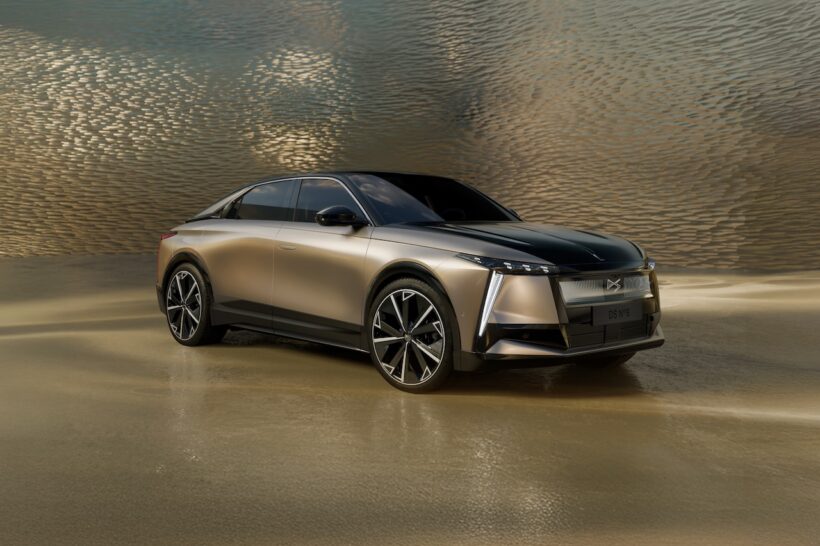 新世代フル電動フラッグシップ「DS N°8」のエクステリア。