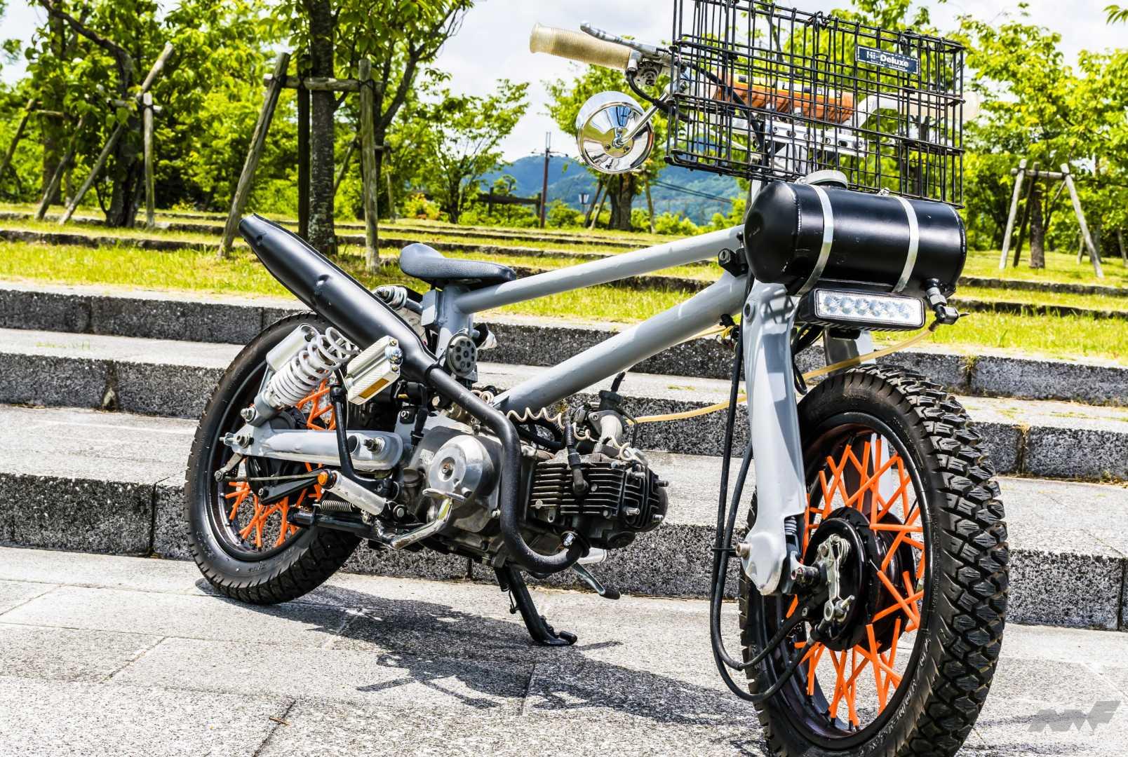 カブなのにBMX!?」スカスカフレームで仕上げた超個性派リトルカブ カブなのにBMX!?」スカスカフレームで仕上げた超個性派リトルカブ
