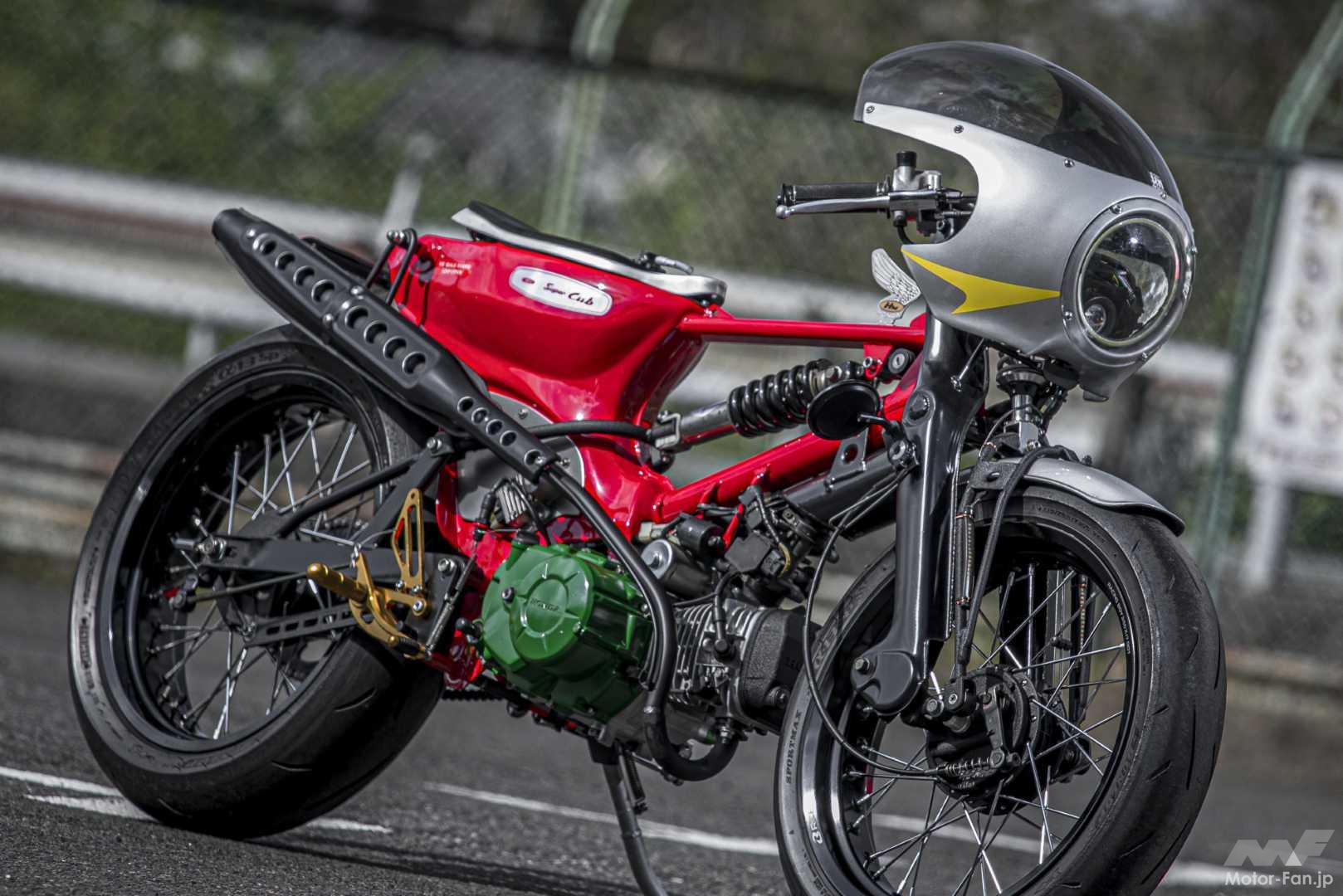 ホンダRCをカブで再現!?」150サイズの極太タイヤやリンク式センター