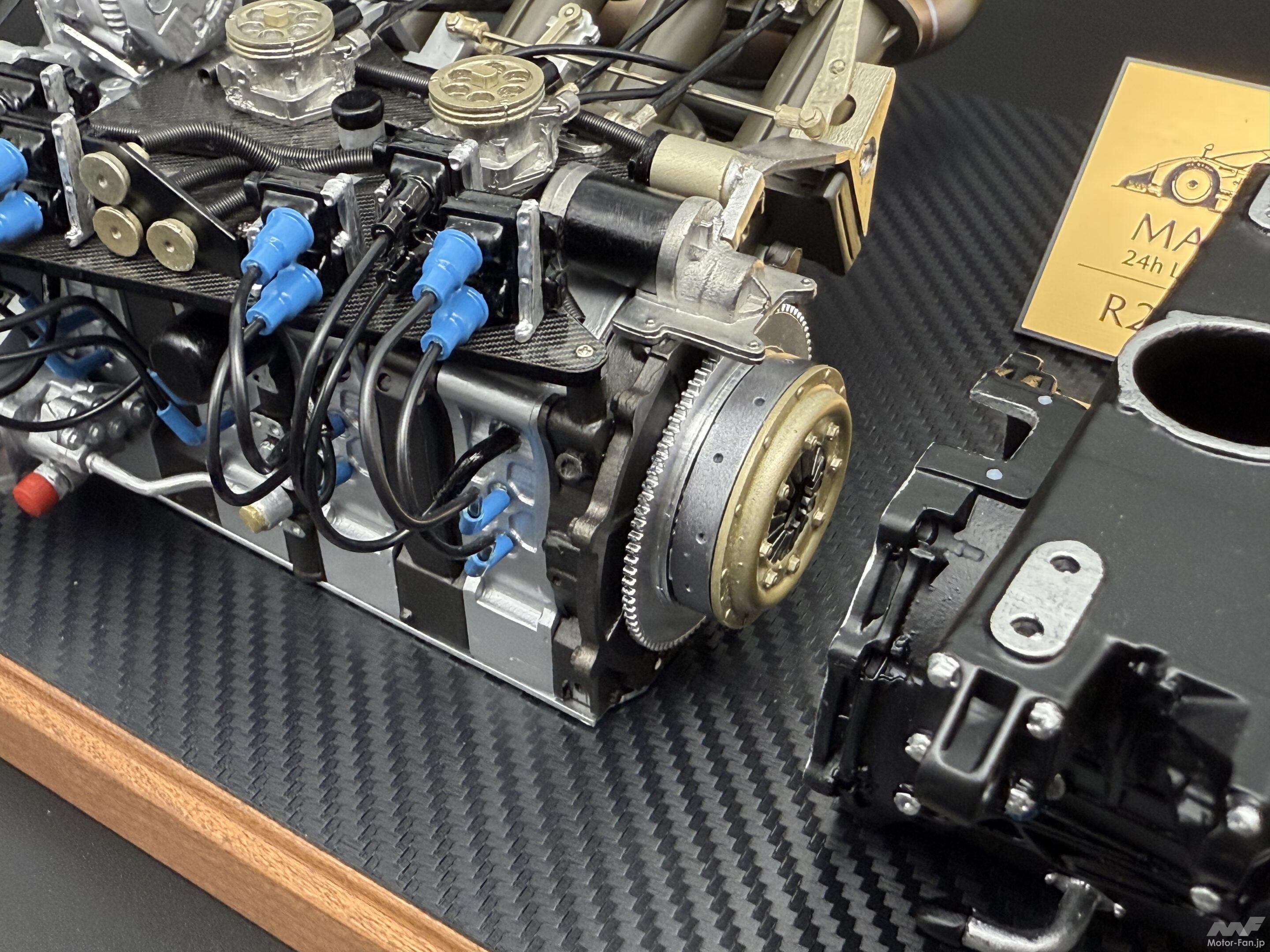 787B搭載の4ローターロータリーエンジンを1/6スケールで精密再現 R26B