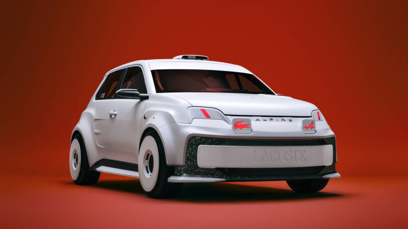 「Alpine（アルピーヌ）」と「ラコステ」が発表したコラボレーションモデル「Beware of the Crocodile - Alpine Lacoste A290 Rallye」。