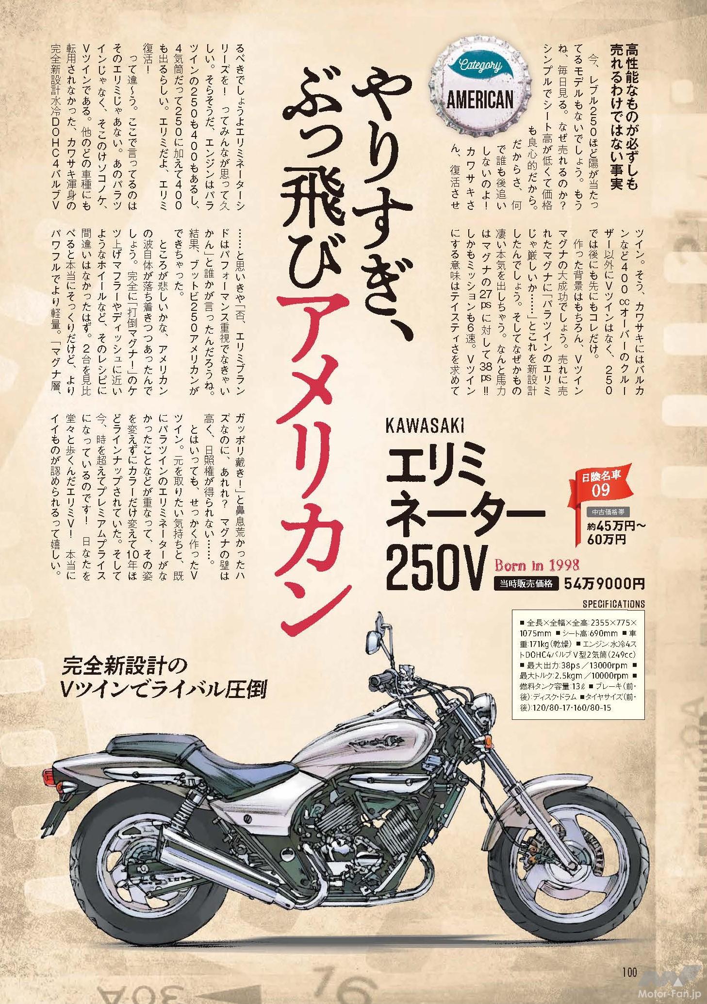 打倒マグナでVツイン!? 38ps!? 6速!?」やり過ぎアメリカンと言えば