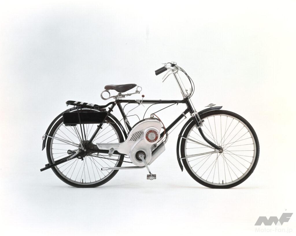1952年に登場した「POWERFREE」がモビリティ企業としてのスズキの起源。