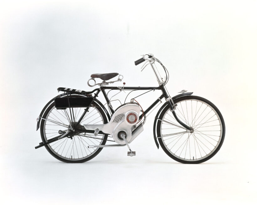 1952年に登場した「POWERFREE」がモビリティ企業としてのスズキの起源。
