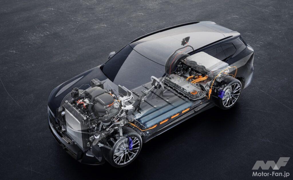 新型「BMW iX5 60 xDrive」のパワートレイン。
