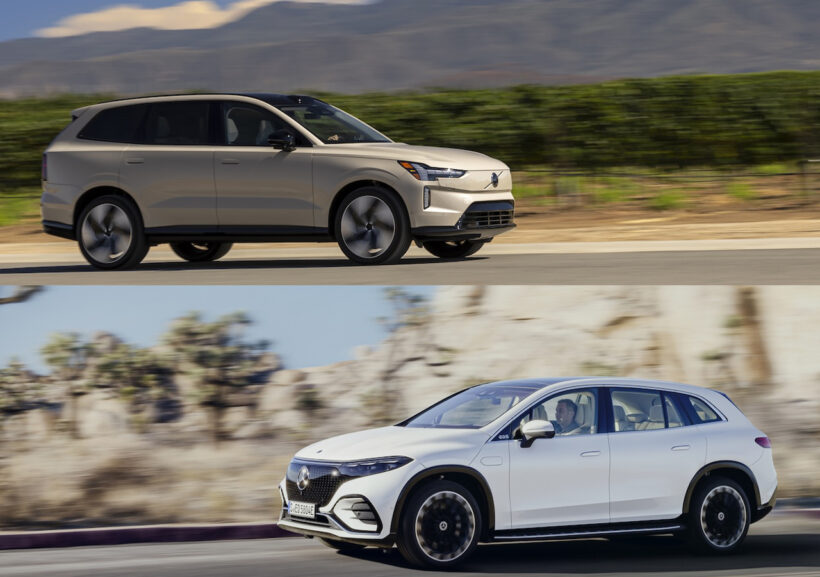 Volvo EX90 × Mercedes-Benz EQS 450 4MATIC SUV
