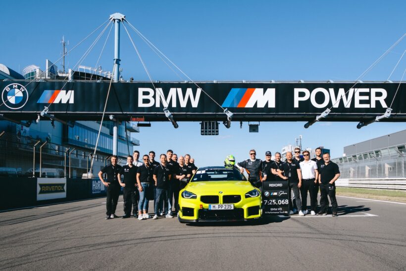 ニュルブルクリンク・ノルトシュライフェでタイムアタックを実施した、BMW M2「Mパフォーマンス・トラックキット」装着車。