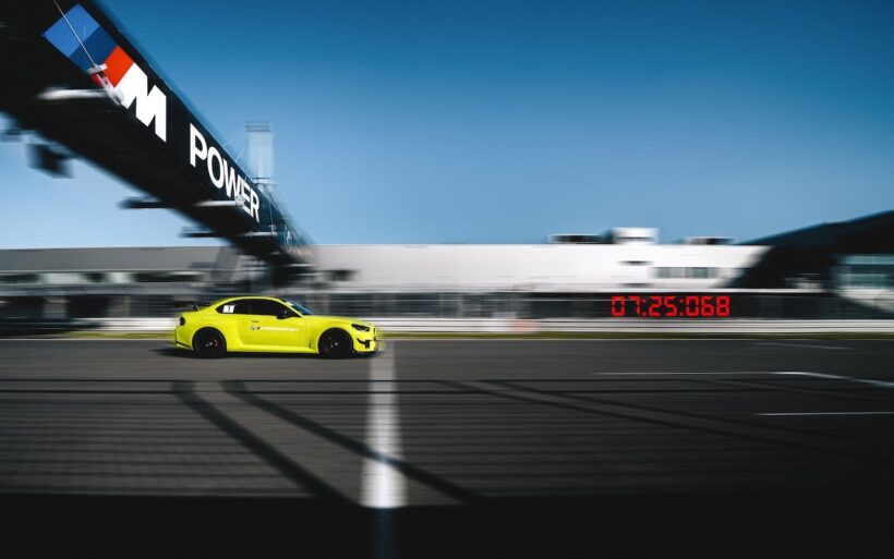 ニュルブルクリンク・ノルトシュライフェでタイムアタックを実施した、BMW M2「Mパフォーマンス・トラックキット」装着車。