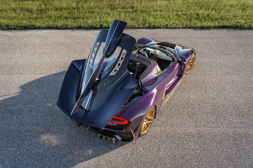 世界限定12台が製造される「ヘネシー F5-M ロードスター」のエクステリア。