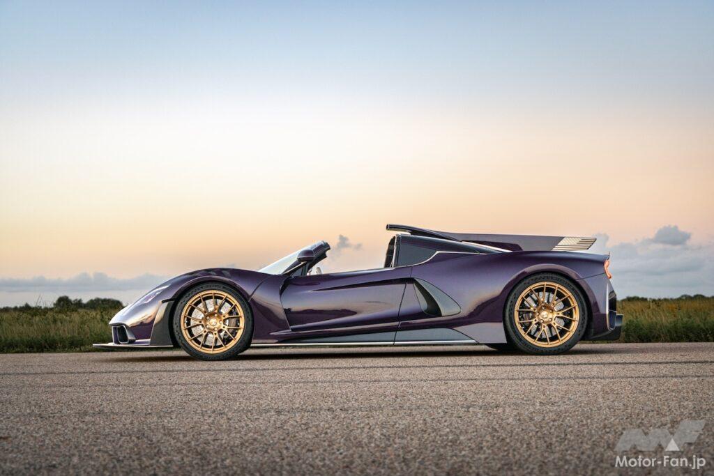 世界限定12台が製造される「ヘネシー F5-M ロードスター」のエクステリア。