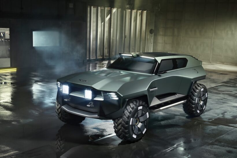 『Call of Duty: Modern Warfare 4』に登場する、デジタル専用軍事車両「アストンマーティン ドレッドノート」。