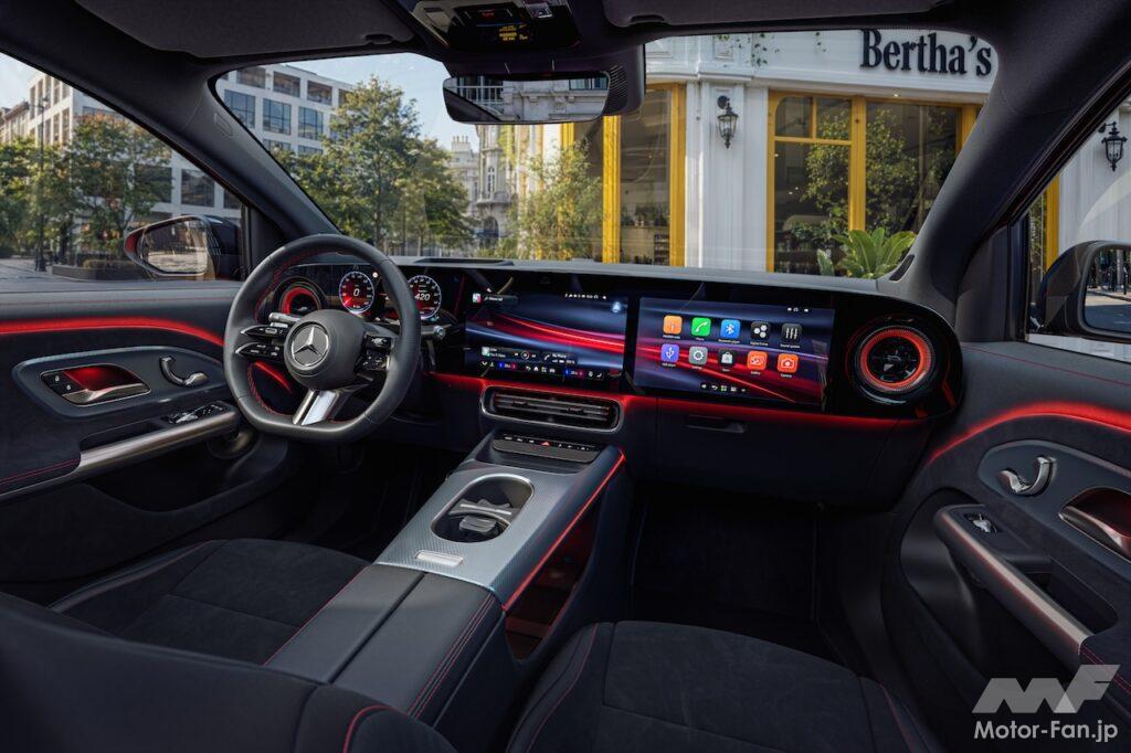 新型「メルセデス・ベンツ GLA」のインテリア。