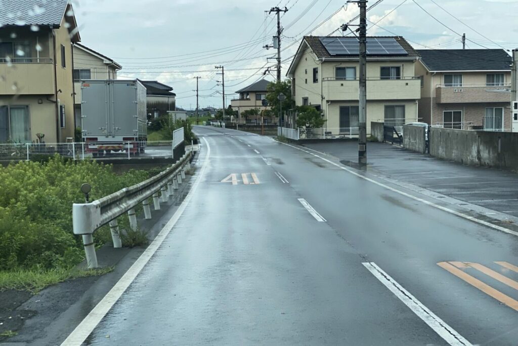 濡れた道路