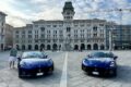 イタリア統一広場に並ぶ新型「グラントゥーリズモ」と「グランカブリオ」。