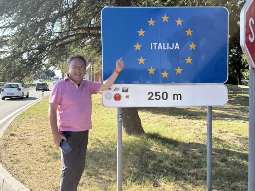 初のスロベニア入国。