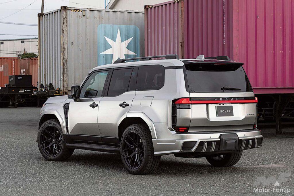 足もとはVOSSEN(ヴォッセ)のハイブリッドフォージド「HF6-4」だ。SUV専用の6ホールモデルとなり、P.C.D.6×139.7を採用するGX550との相性は抜群だ。285/45R22サイズのコンチネンタル・プレミアムコンタクト6を組み合わせていた。
