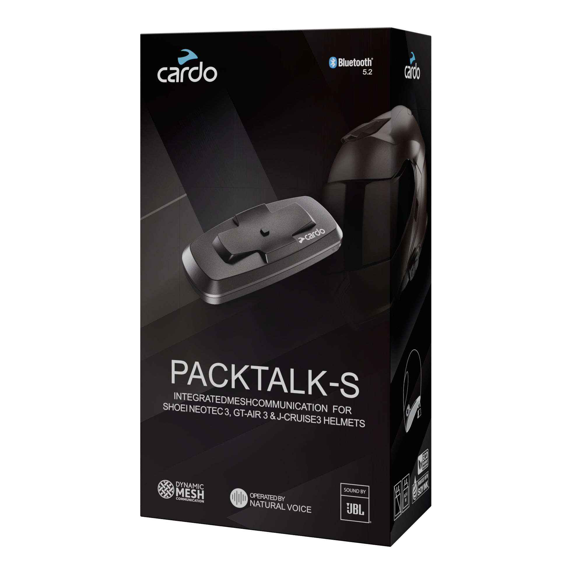 ヘルメットと一体化、目立たないインカムです！ SHOEI専用「PACKTALK-S