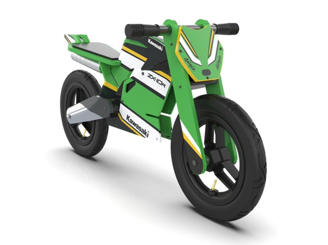 カワサキNinja ZX-10Rがかわいい木製バイクに！ 子ども向け限定モデル
