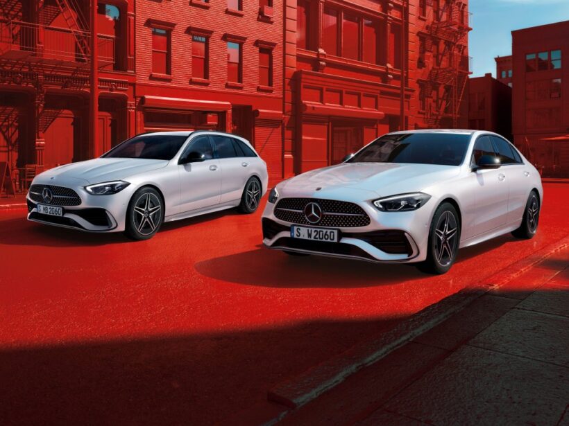 セダンとステーションワゴン、2種類のボディタイプが用意されるメルセデス・ベンツ Cクラス。