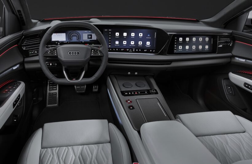 新型フラッグシップSUV「アウディ Q9」のインテリア。