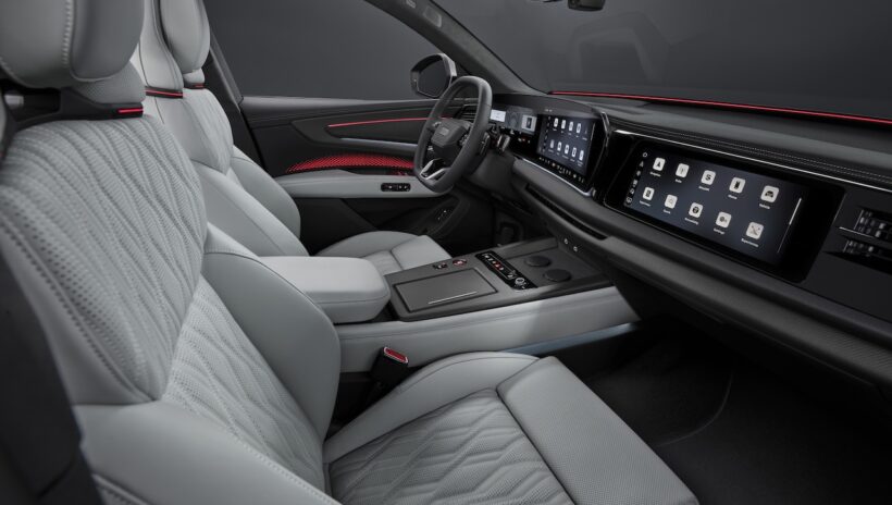 新型フラッグシップSUV「アウディ Q9」のインテリア。