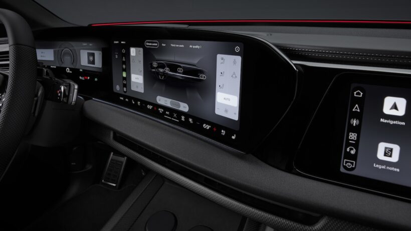 新型フラッグシップSUV「アウディ Q9」のインテリア。