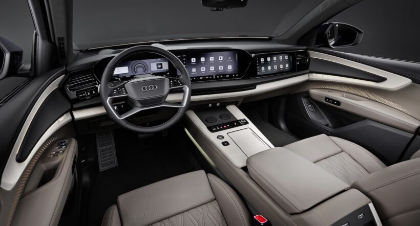 新型フラッグシップSUV「アウディ Q9」のインテリア。