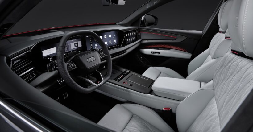 新型フラッグシップSUV「アウディ Q9」のインテリア。