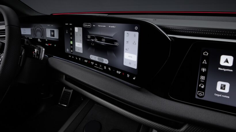 新型フラッグシップSUV「アウディ Q9」のインテリア。